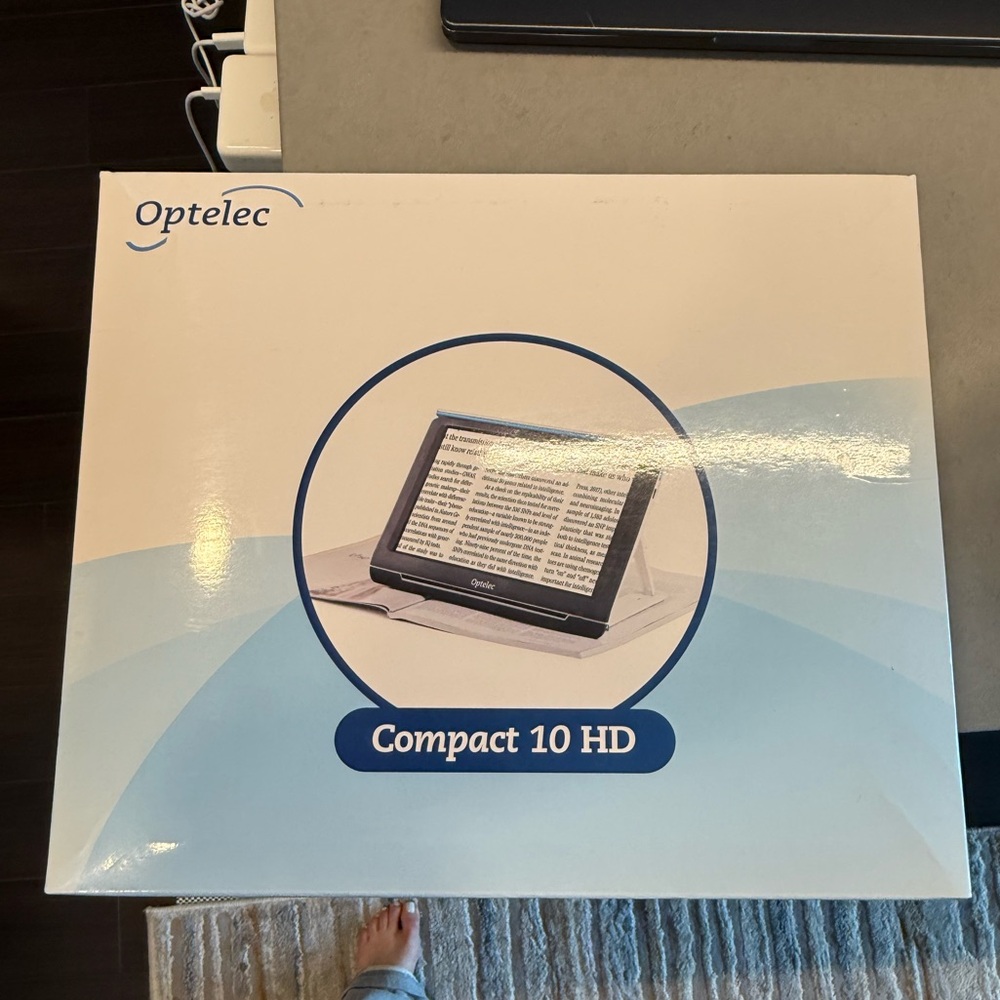 Optelec Compact 10 HD Portable Electronic Video Magnifier Low Vision Aid